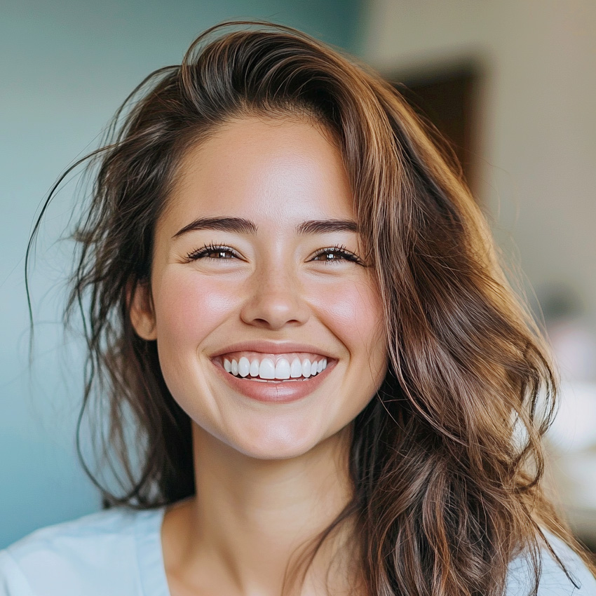 Oceanic dental teeth whitening girl Fountain Valley